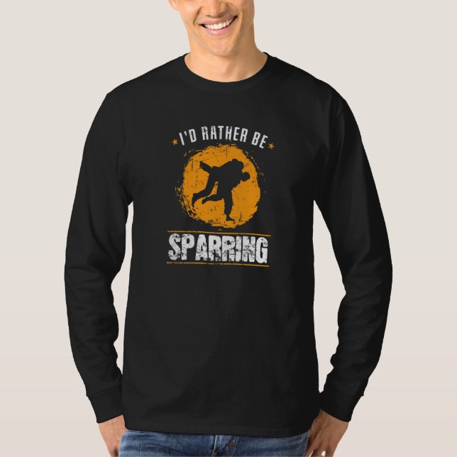Camiseta Judô Eu Preferiria Estar Esparring (Frente)