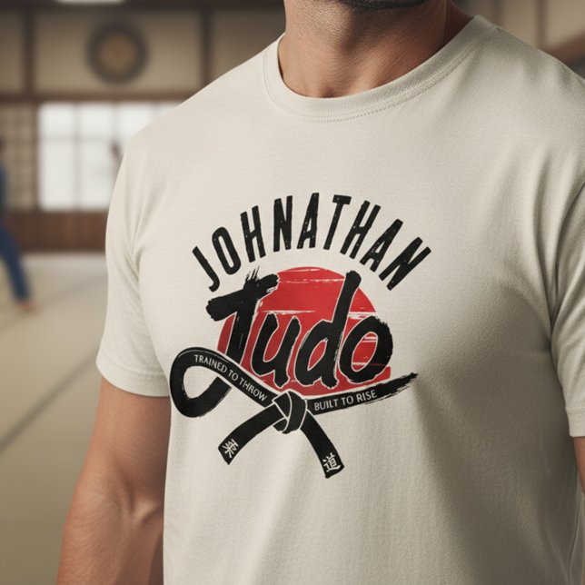 Camiseta Judô - Faixa Preta - Sol Nascente (Criador carregado)