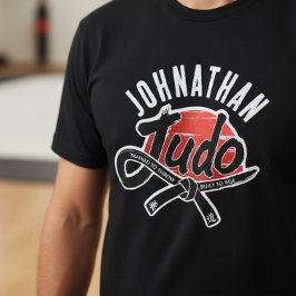 Camiseta Judô - Faixa Preta - Sol Nascente