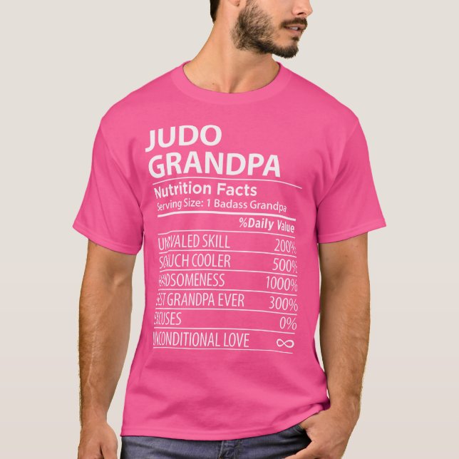 Camiseta Judo Grandpa Nutrição Fala Engraçado Judo Avô (Frente)