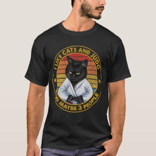 Camiseta Judo Jujutsu Cat Japonês Luta Kodokan