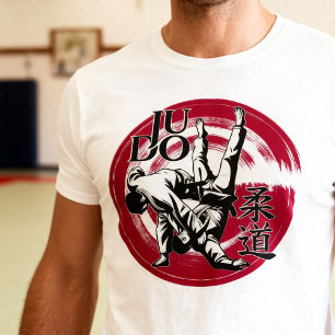 Camiseta Judo Kanji e Arremesso do Sol Nascente - Artes Mar