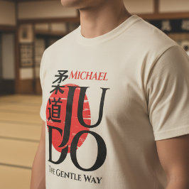 Camiseta Judo -Kanji, Rising Sun