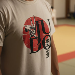 Camiseta Judo -Kanji, Sol Nascente