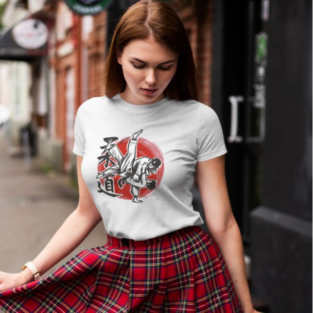 Camiseta Judo Mão Desenhada Fighters (Criador carregado)