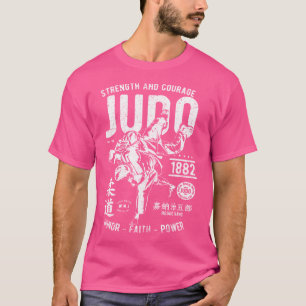 Camiseta Judo Mma Artes Marciais Fortalece Coragem Honra Fé
