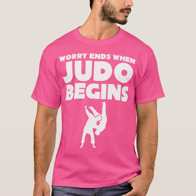 Camiseta Judo Preocupa Termina Quando Judo Começa (Frente)