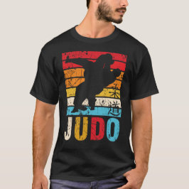 Camiseta Judo Ura Nage Judoka Retro Sunset