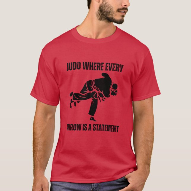 Camiseta Judo where every throw is a statement boy (Frente)