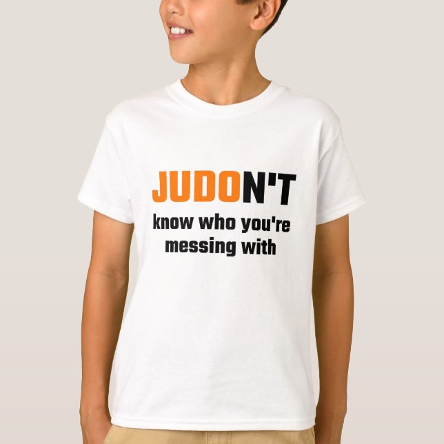 Camiseta JUDOn't sabe quem você está sujando com (Frente)