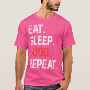 Camiseta Judosta Judosta Encantadora Coma O Sono Judo Repet