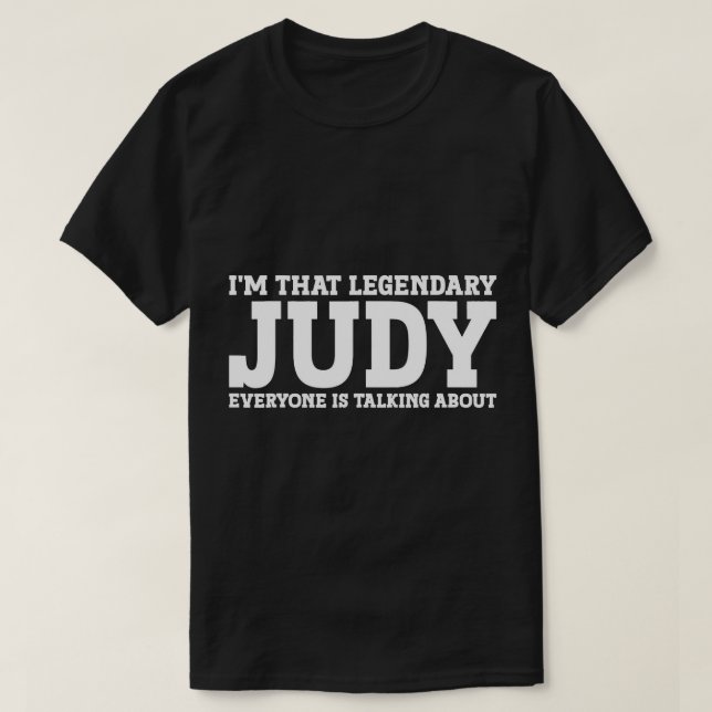 Camiseta Judy Personal Name Women Girl Engraçado Judy T-Shi (Frente do Design)