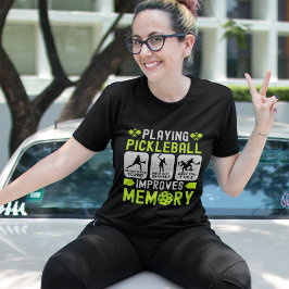 Camiseta Jugar Pickleball Ejercita La Memoria