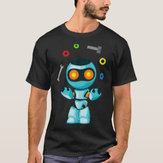 Camiseta Juggle Mechanical Tool Cyborg Mechanical Built Rob