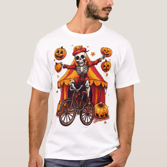 Camiseta Juggling Bones � Hilarious Circus Skull (Frente)