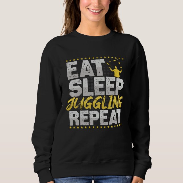 Camiseta Juggling Eat Sleep Repeat Circus Hobby Juggling (Frente)