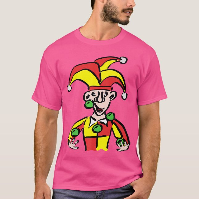 Camiseta Juggling Jester Joker Clown (Frente)