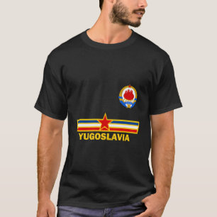 Camiseta Jugoslávia Jugoslavija Com Jugoslovenski Grb