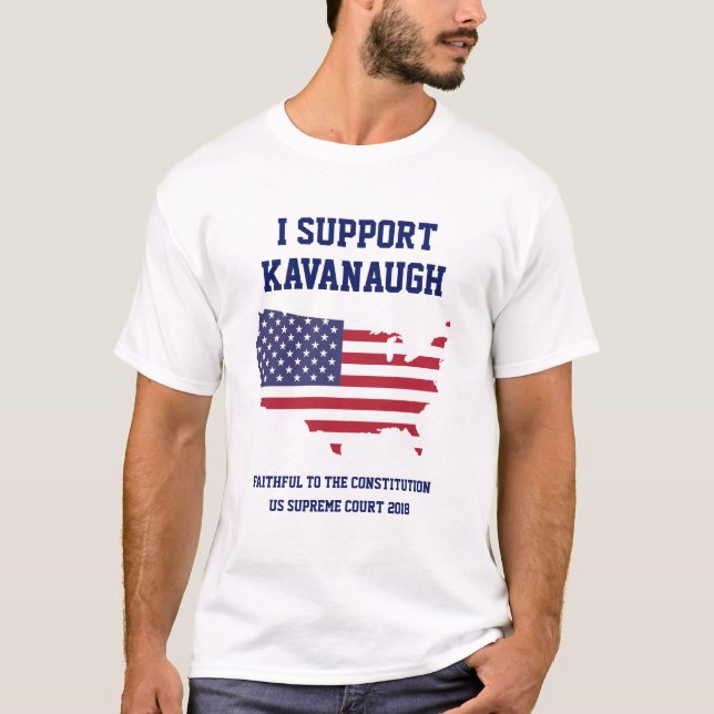 Camiseta Juiz Brett Kavanaugh SCOTUS da BANDEIRA AMERICANA (Frente)