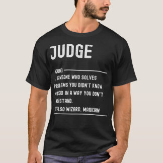 Camiseta Juiz Definição de Cargo Engraçado Título