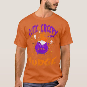 Camiseta Juíza Cute e Creepta - Juíza Engraçado Halloween