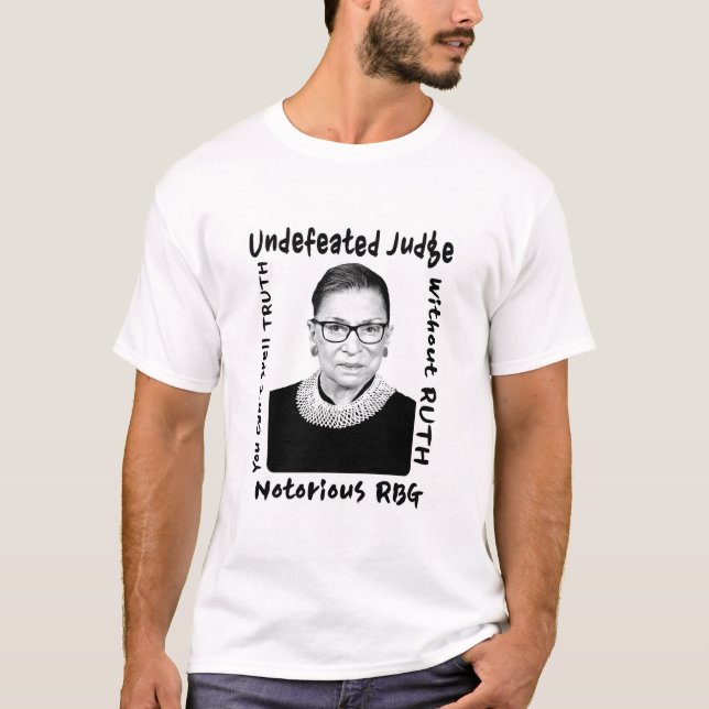 Camiseta Juíza Invicta Notória RBG (Frente)