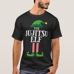 Camiseta Jujitsu Elf Matando Festa de Natal da Família Paja