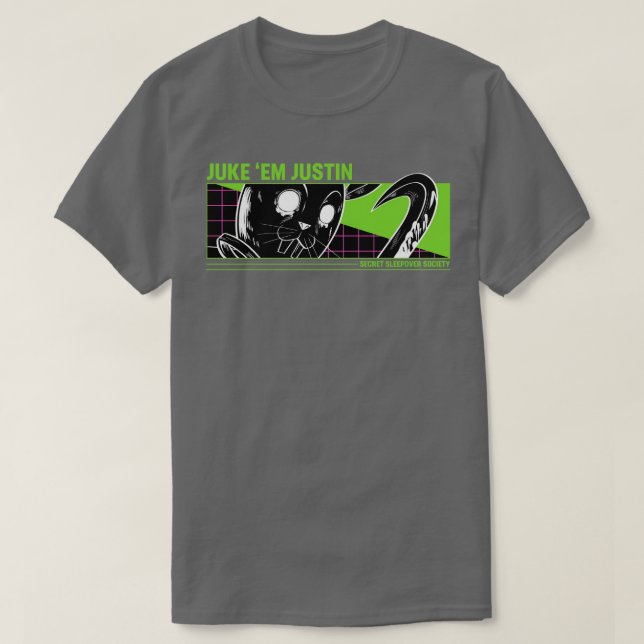 Camiseta Juke em Justin (Frente do Design)