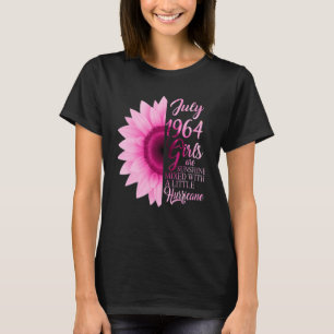 Camiseta Jul Garota 1964 58 Anos De Sol Misturando Um