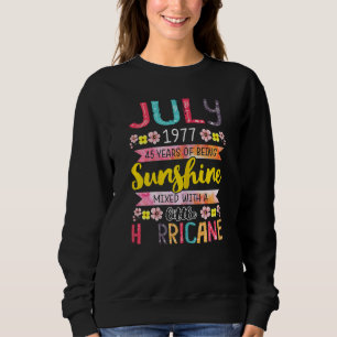 Camiseta Jul Garota 1977 45 Aniversário 45 Anos Incrível De