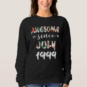 Camiseta Jul Garota 1999 23 Aniversário 23 Ano Incrível Des