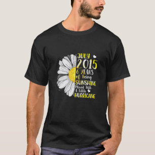 Camiseta Jul Garota 2016 5 Anos 5 Anos Aniversário Do Sol