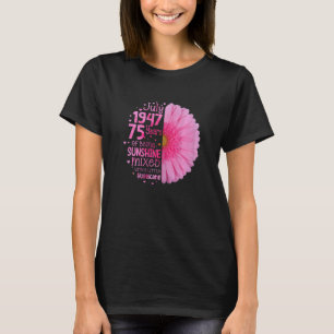 Camiseta Jul Girl 1947 75 Anos 75 Anos Aniversário
