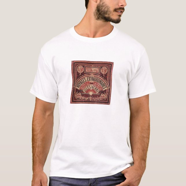 CAMISETA JULES VERNE "VIAGENS EXTRAORDINAIRES" (1878) (Frente)