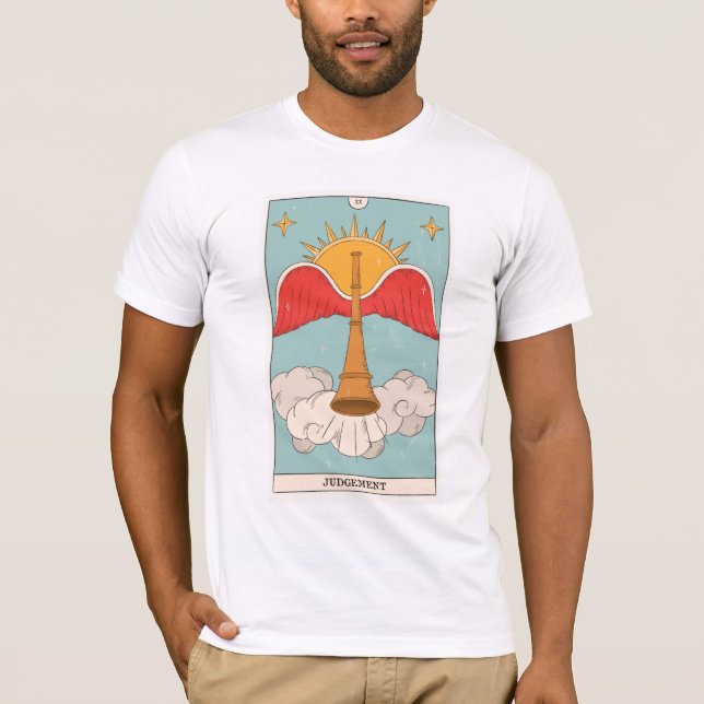 Camiseta Julgamento do cartão tarot Major Arcana moderno (Frente)