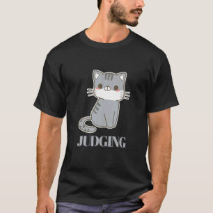 Camiseta Julgando Os Gatos De Vintage Do Estilo Retro