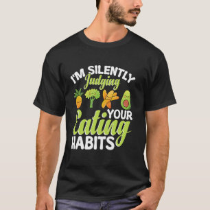 Camiseta Julgando seus Hábitos Alimentares para Nutricionis