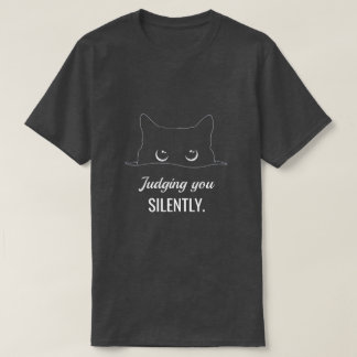Camiseta Julgando Você Silenciosamente Personalizado Kitty