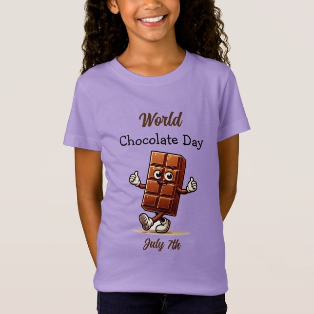 Camiseta Julho 7 é Dia Mundial do Chocolate (Frente)