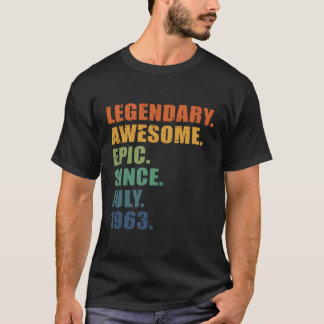 Camiseta Julho De 1963 60 Anos 60