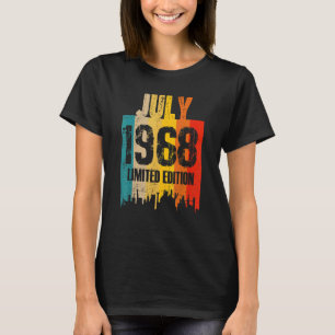 Camiseta Julho De 1968 54 Anos Vintage