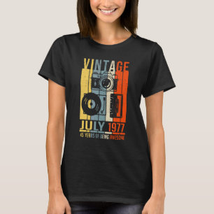 Camiseta Julho De 1977 45 Anos De Incrível