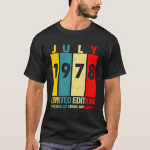 Camiseta Julho De 1978 44 Anos De Esforço 1