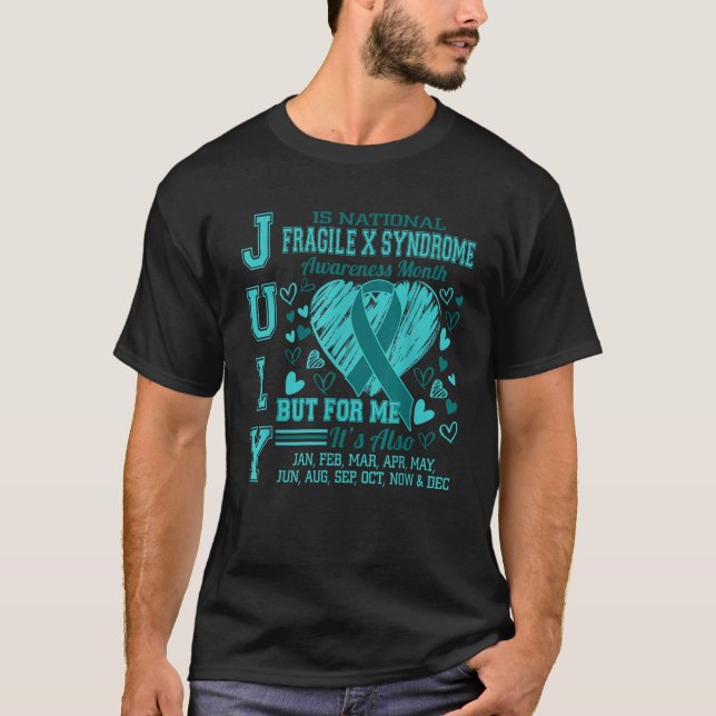 Camiseta Julho é o Monte de Consciência da Síndrome X Frági (Frente)