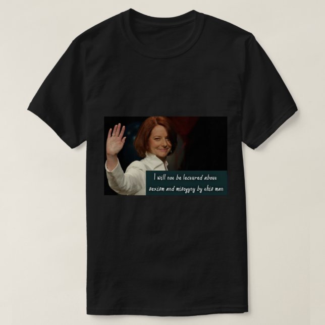 Camiseta Julia Gillard (Frente do Design)