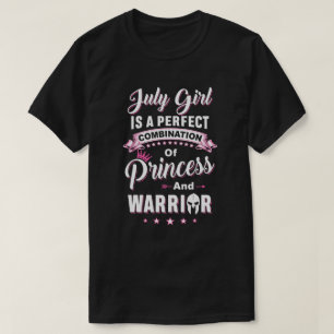 Camiseta Julian Girl é perfeita Princesa Guerreira Aniversá