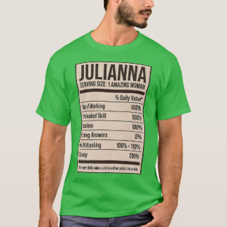 Camiseta Julianna Nutrition Fata Nome Apelido Alias Título