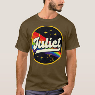 Camiseta Juliet Rainbow No Estilo De Vintage Espacial