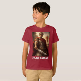 Camiseta Júlio César vermelho profundo