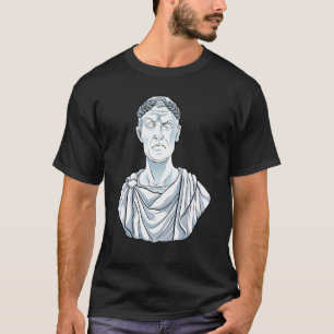 Camiseta Julius Caesar Bust Clássico Spqr Antigo Histo Roma